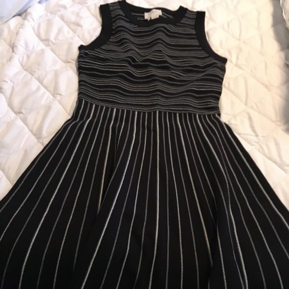 kate spade flavor of the month black white stripe sweater dress size small - Picture 4 of 10